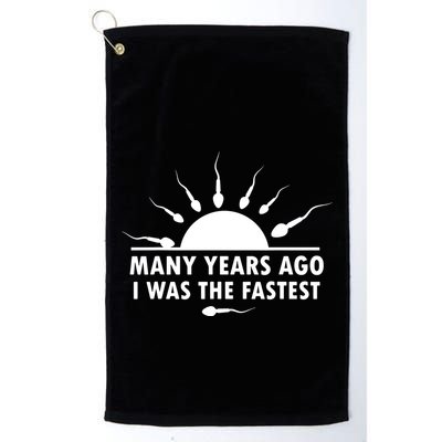 Many Years Ago I Was The Fastest Funny Sarcastic Golf Towel