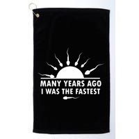 Many Years Ago I Was The Fastest Funny Sarcastic Golf Towel