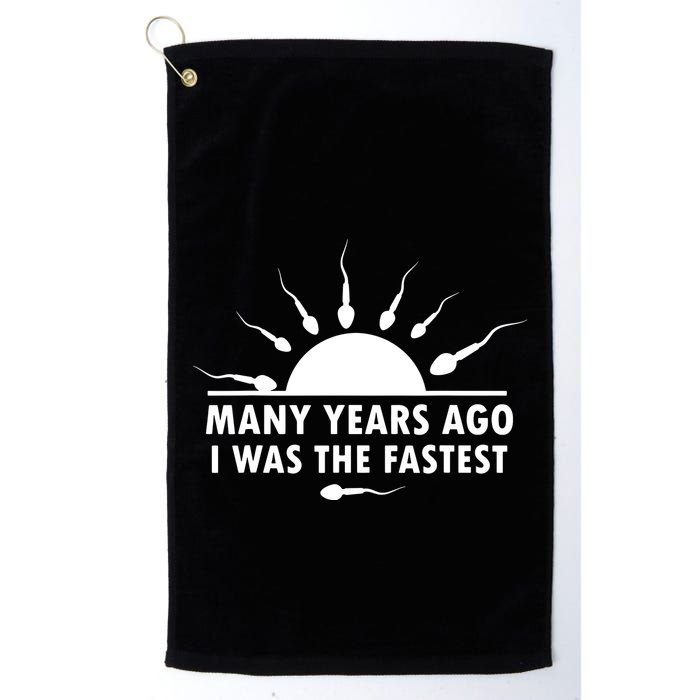 Many Years Ago I Was The Fastest Funny Sarcastic Golf Towel