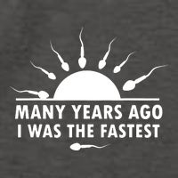 Many Years Ago I Was The Fastest Funny Sarcastic Vector Backpack