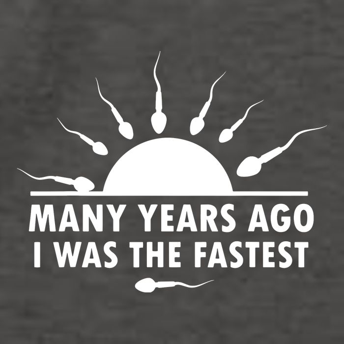 Many Years Ago I Was The Fastest Funny Sarcastic Vector Backpack