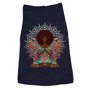 Meditation Yoga Afro Woman Doggie Tank