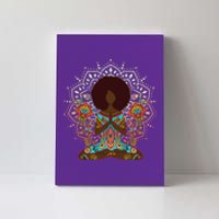 Meditation Yoga Afro Woman Canvas