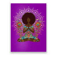 Meditation Yoga Afro Woman Poster