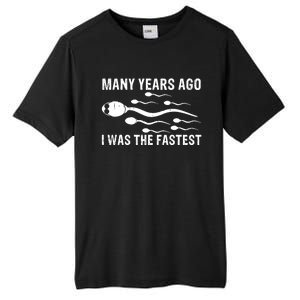 Many Years Ago I Was The Fastest Tall Fusion ChromaSoft Performance T-Shirt