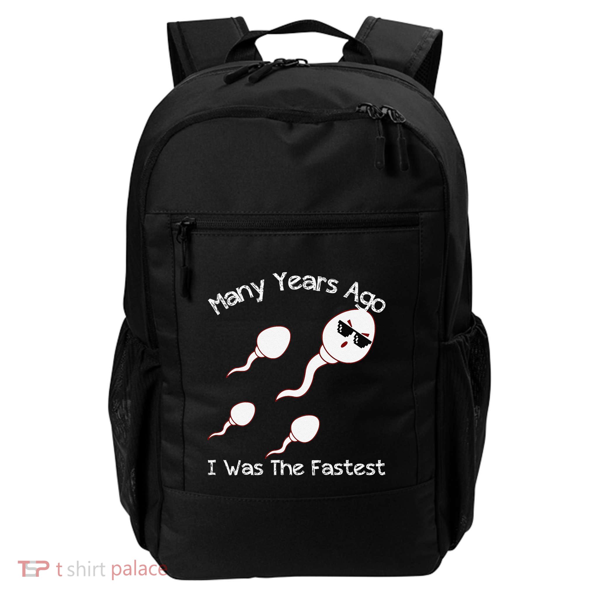 Many Years Ago I Was The Fastest Funny Daily Commute Backpack