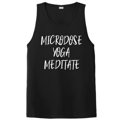 Microdose Yoga And Meditate Gift Funny Magic Psilocybin Mushroom Gift PosiCharge Competitor Tank