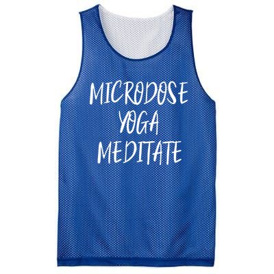 Microdose Yoga And Meditate Gift Funny Magic Psilocybin Mushroom Gift Mesh Reversible Basketball Jersey Tank