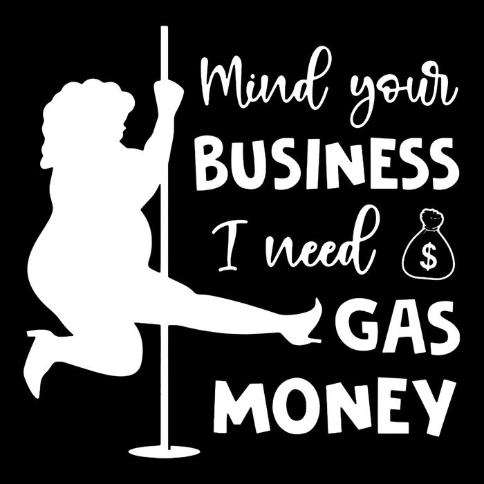 Mind Your Business I Need Gas Money Funny Sustainable Knit Beanie