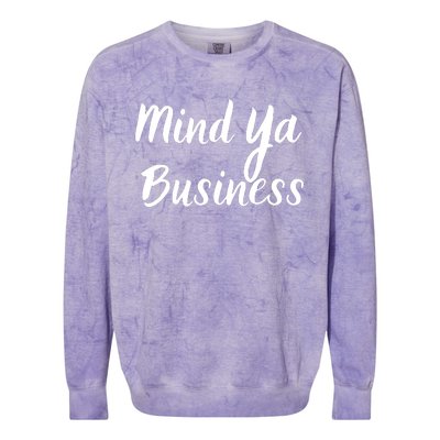 Mind Ya Business Colorblast Crewneck Sweatshirt