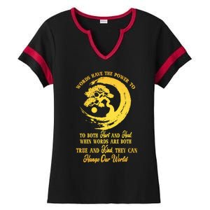 Meditation Yoga Bonsai Zen Enso Circle Goa Karma Om Cool Gift Ladies Halftime Notch Neck Tee