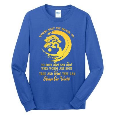 Meditation Yoga Bonsai Zen Enso Circle Goa Karma Om Cool Gift Tall Long Sleeve T-Shirt