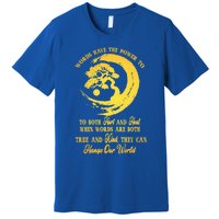 Meditation Yoga Bonsai Zen Enso Circle Goa Karma Om Cool Gift Premium T-Shirt