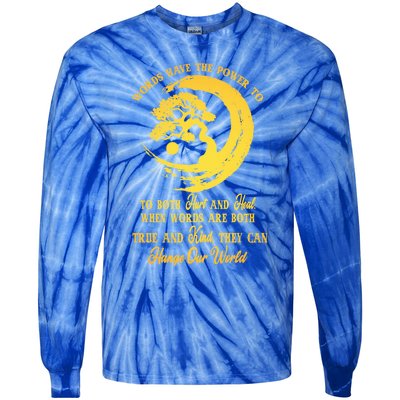 Meditation Yoga Bonsai Zen Enso Circle Goa Karma Om Cool Gift Tie-Dye Long Sleeve Shirt