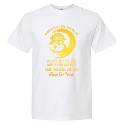 Meditation Yoga Bonsai Zen Enso Circle Goa Karma Om Cool Gift Garment-Dyed Heavyweight T-Shirt