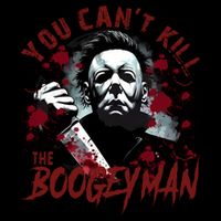Michael You Cant Kill Boogeyman Michael Horror Night Halloween Flat Bill Trucker Hat