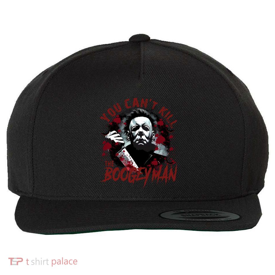 Michael You Cant Kill Boogeyman Michael Horror Night Halloween Wool Snapback Cap