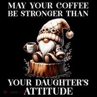 May Your Coffee Be Stronger Than Your DaughterS Attitude Stripe Pom Pom Beanie