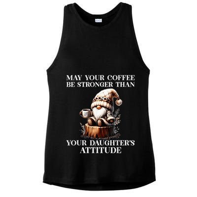 May Your Coffee Be Stronger Than Your DaughterS Attitude Ladies PosiCharge Tri-Blend Wicking Tank