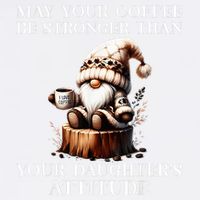 May Your Coffee Be Stronger Than Your DaughterS Attitude Garment-Dyed Sweatshirt