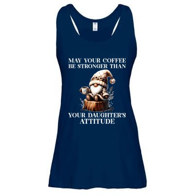 May Your Coffee Be Stronger Than Your Daughters Attitude Ladies Essential Flowy Tank