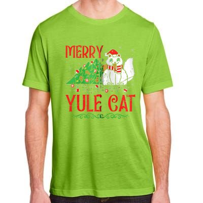 Merry Yule Cat Icelandic Christmas JóLaköTturinn Iceland Zip Hoodie Adult ChromaSoft Performance T-Shirt