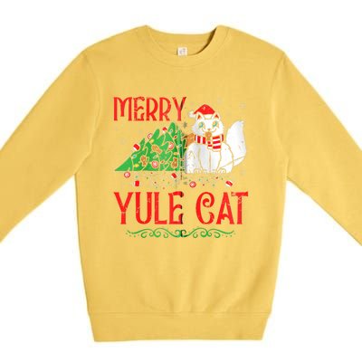 Merry Yule Cat Icelandic Christmas JóLaköTturinn Iceland Zip Hoodie Premium Crewneck Sweatshirt