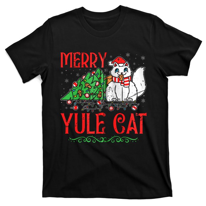 Merry Yule Cat Icelandic Christmas JóLaköTturinn Iceland Zip Hoodie T-Shirt