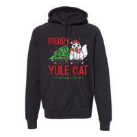 Merry Yule Cat Icelandic Christmas JóLaköTturinn Iceland Zip Hoodie Premium Hoodie