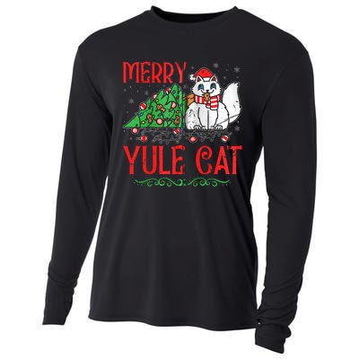 Merry Yule Cat Icelandic Christmas JóLaköTturinn Iceland Zip Hoodie Cooling Performance Long Sleeve Crew