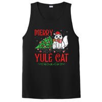 Merry Yule Cat Icelandic Christmas JóLaköTturinn Iceland Zip Hoodie PosiCharge Competitor Tank