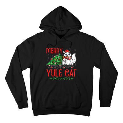 Merry Yule Cat Icelandic Christmas JóLaköTturinn Iceland Zip Hoodie Tall Hoodie