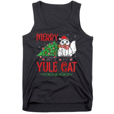 Merry Yule Cat Icelandic Christmas JóLaköTturinn Iceland Zip Hoodie Tank Top