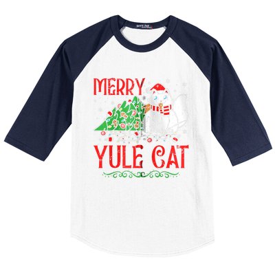 Merry Yule Cat Icelandic Christmas JóLaköTturinn Iceland Zip Hoodie Baseball Sleeve Shirt