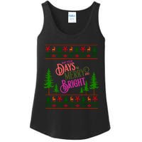 May Your Days Be Merry And Bright Happy Merry Christmas Ladies Essential Tank