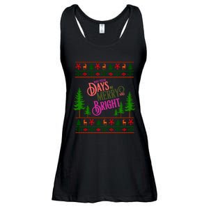 May Your Days Be Merry And Bright Happy Merry Christmas Ladies Essential Flowy Tank