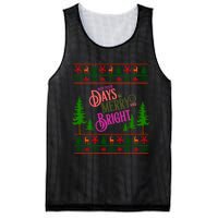 May Your Days Be Merry And Bright Happy Merry Christmas Mesh Reversible Basketball Jersey Tank