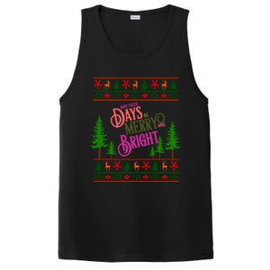 May Your Days Be Merry And Bright Happy Merry Christmas PosiCharge Competitor Tank