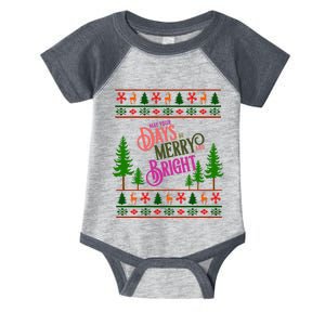 May Your Days Be Merry And Bright Happy Merry Christmas Infant Baby Jersey Bodysuit