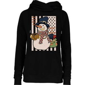 May Your Days Be Merry And Bright Happy Snowman Christmas Hoodie Womens Funnel Neck Pullover Hood