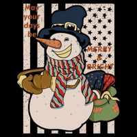 May Your Days Be Merry And Bright Happy Snowman Christmas Hoodie 16 in Basic Backpack