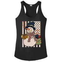 May Your Days Be Merry And Bright Happy Snowman Christmas Hoodie Ladies PosiCharge Competitor Racerback Tank