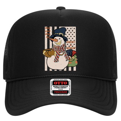 May Your Days Be Merry And Bright Happy Snowman Christmas Hoodie Trucker Hat
