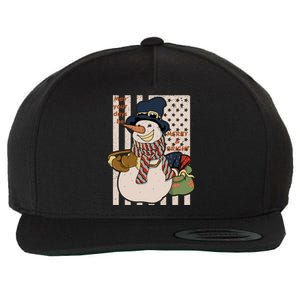 May Your Days Be Merry And Bright Happy Snowman Christmas Hoodie Wool Snapback Cap