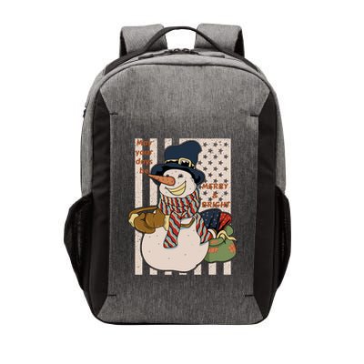 May Your Days Be Merry And Bright Happy Snowman Christmas Hoodie Vector Backpack