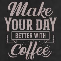 Make Your Day Better With Coffee 7 Panel Mesh Trucker Snapback Hat
