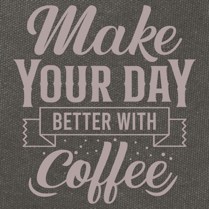 Make Your Day Better With Coffee Cotton Canvas Backpack