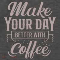Make Your Day Better With Coffee Vector Backpack