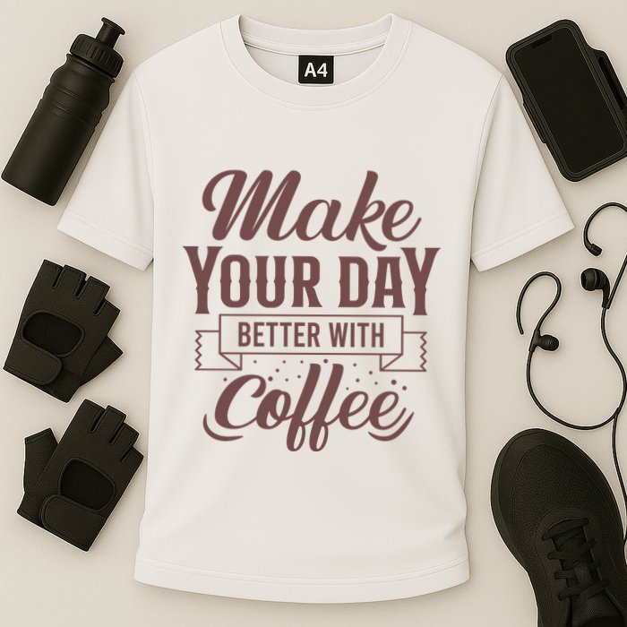 Make Your Day Better With Coffee Performance Shirt