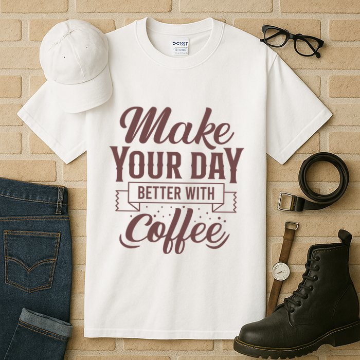 Make Your Day Better With Coffee Tall T-Shirt